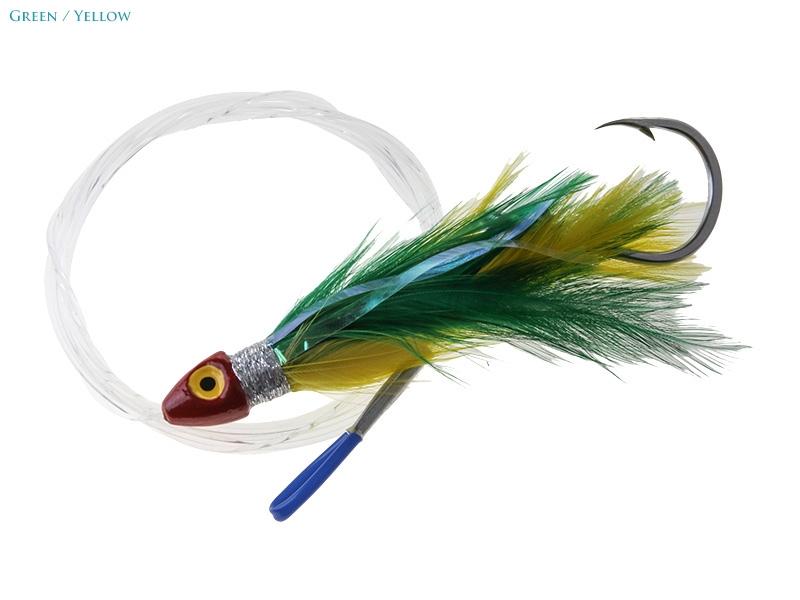 Black Magic Saltwater Chicken Feathered Game Lure 85mm Double Hook