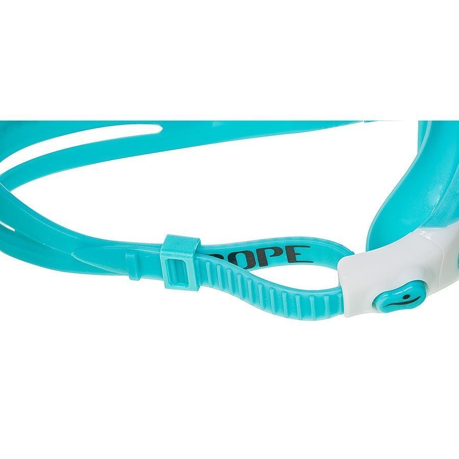 Aqualine Scope Swimming Goggles White/Teal