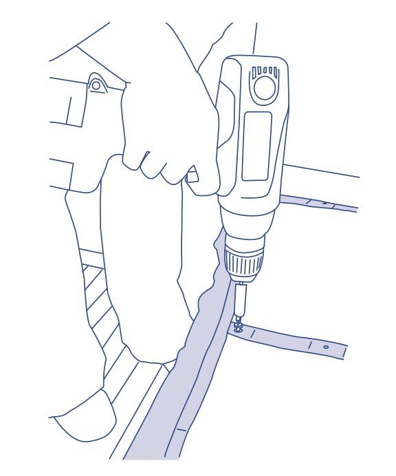 Blue Performance Bunk Net Lee Cloth 1700 x 530mm