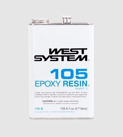 West System Mixed 105 Epoxy Resin and 206 Slow Hardener 24L
