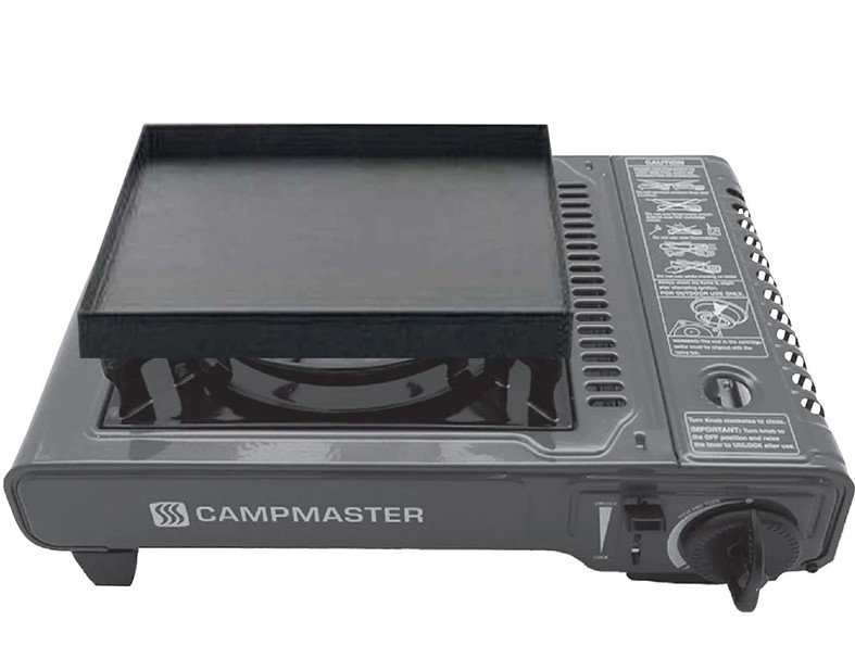 Campmaster Single Burner Butane Stove with Hotplate