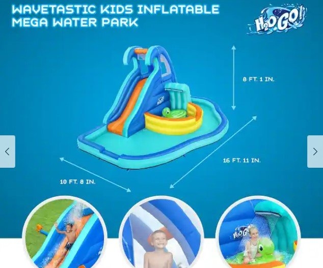 H2OGO! Wavetastic Mega Water Park Inflatable Slide 