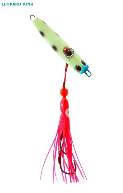 Ocean Angler Jitterbug Inchiku Lure 100g Leopard Pink