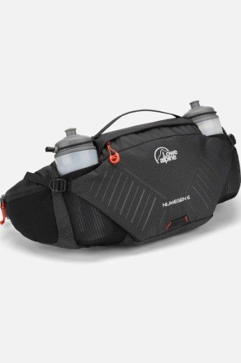 Lowe Alpine Nijmegen 6 Hydration Bum Bag with Twin Water Bottles 6L Black