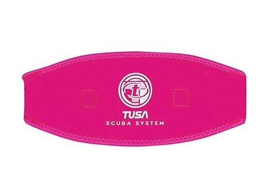 TUSA Pro Neoprene Dive Mask Strap Cover Fluro Pink