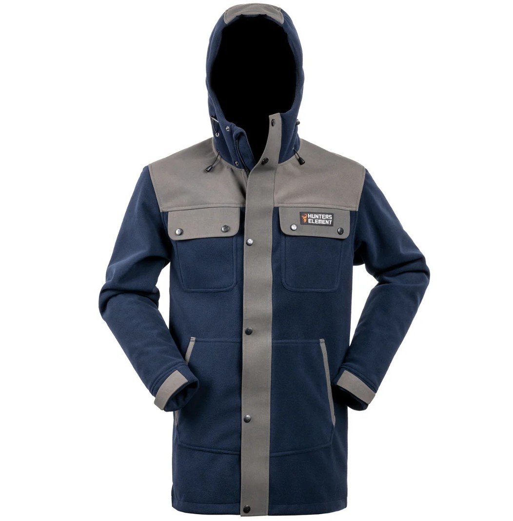 Hunters Element Full Zip Bush Coat Jacket Navy/Slate 2XL