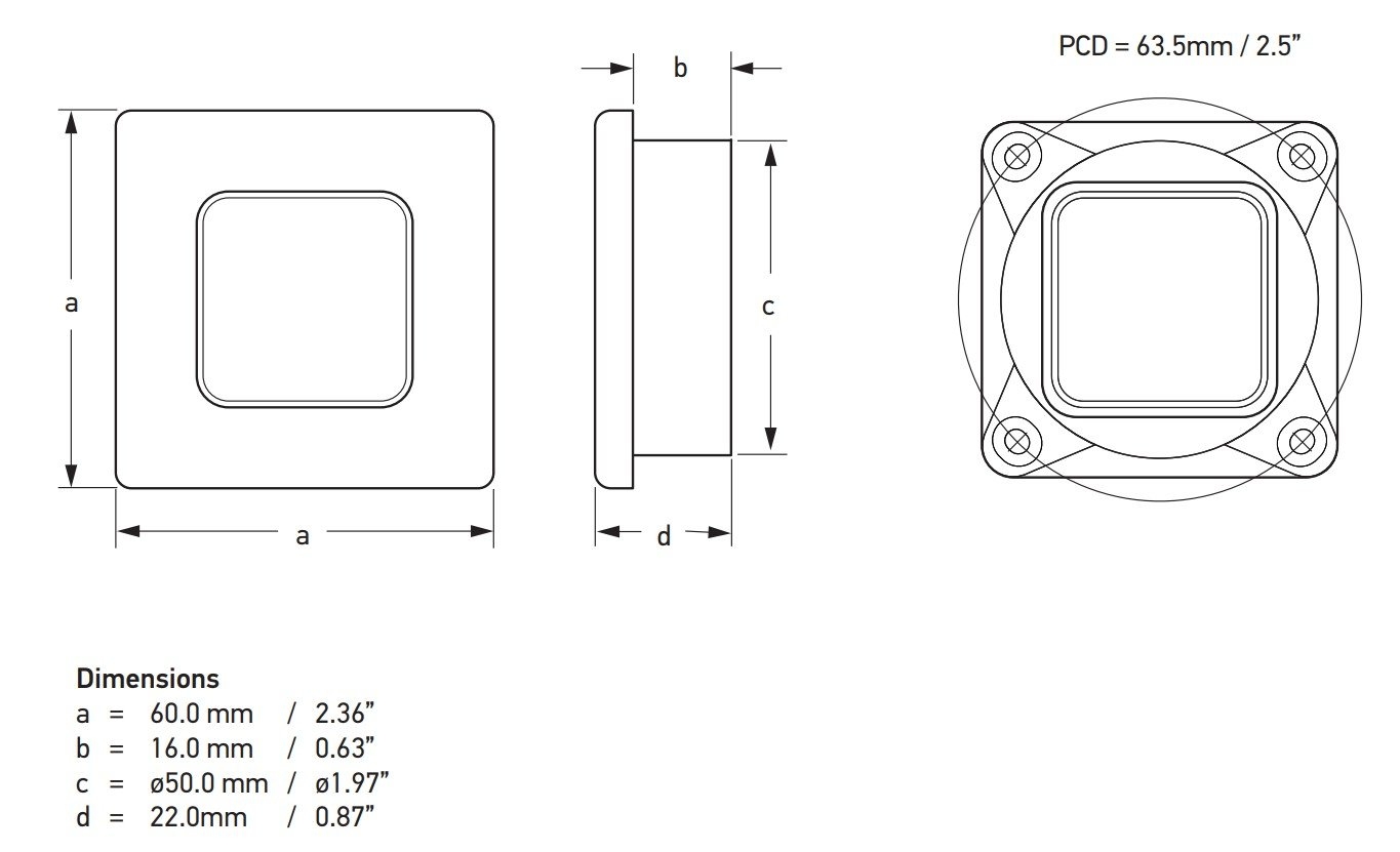 Hella Marine LED Enhanced Brightness Square Courtesy Lamp