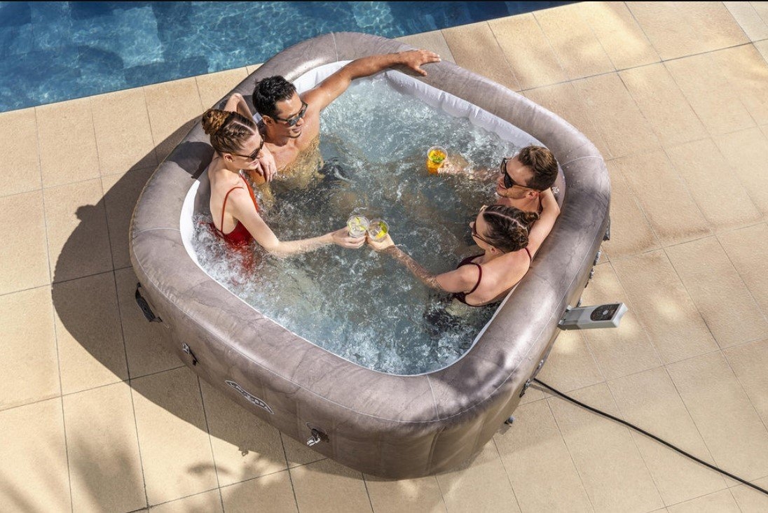 Lay-Z-Spa Rome MaxHold EnergySense UltraFit Smart AirJet 6 Inflatable Spa Pool 1.8m