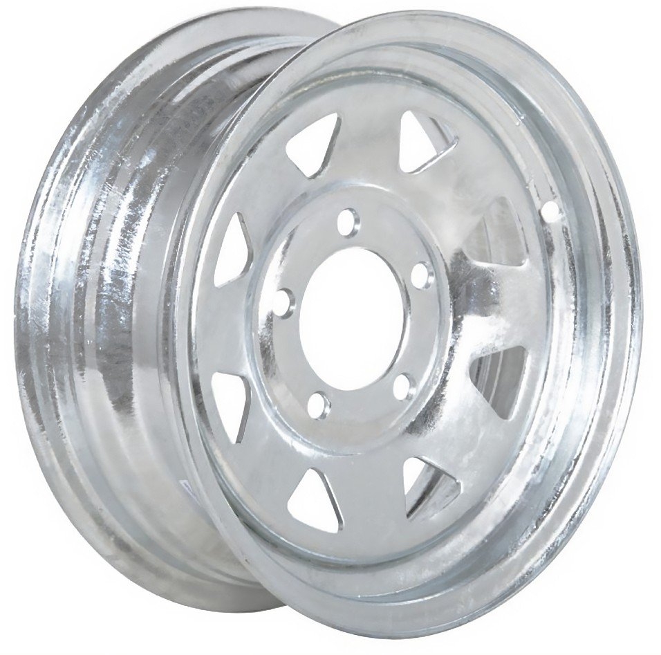 Trojan Galvanised 5 Stud 4.25in PCD Trailer Wheel Rim 13in