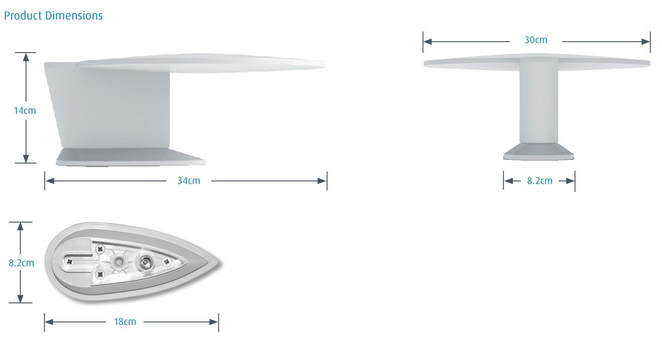 Maxview Gazelle Pro 360 Mobile TV Radio Aerial Roof Mounted Antenna
