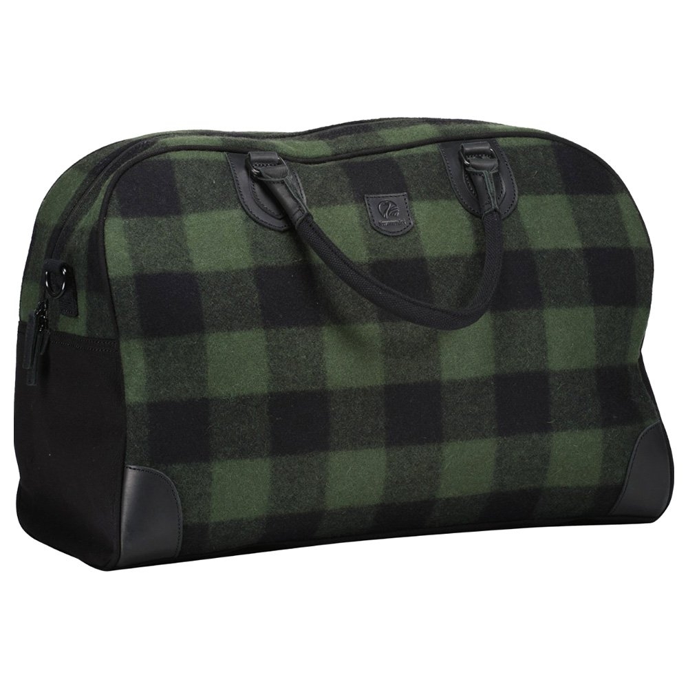 Swanndri Kingston Weekender Bag 45L Olive/Black Check
