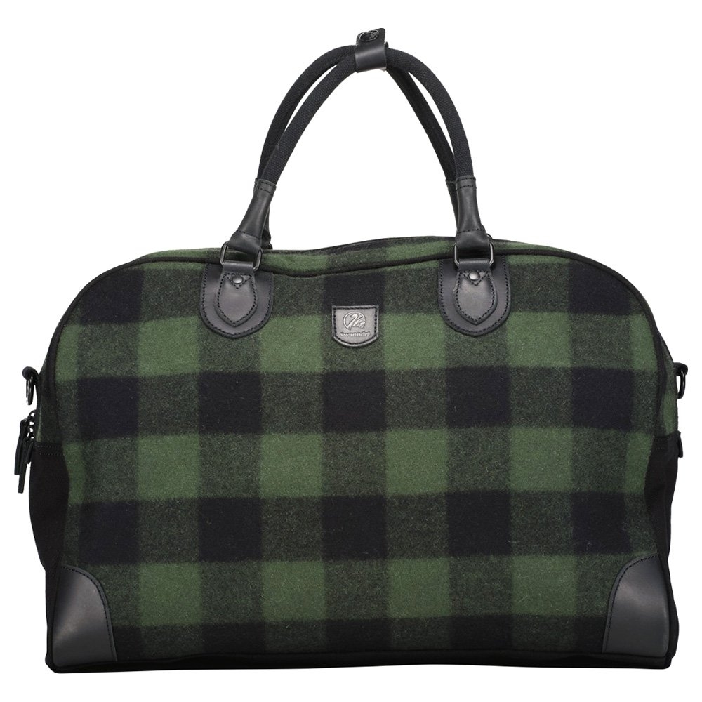 Swanndri Kingston Weekender Bag 45L Olive/Black Check