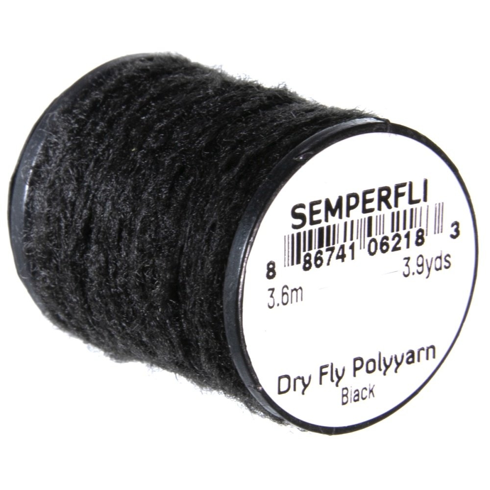 Semperfli Dry Fly Polyyarn 3.6m Black