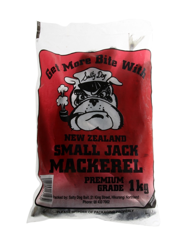 Salty Dog New Zealand Jack Mackerel 1kg Freeflow Bag