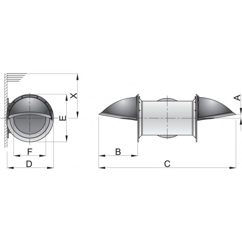 VETUS Stern Thruster Extension Kit for Shallow Draft Boats ID 185mm