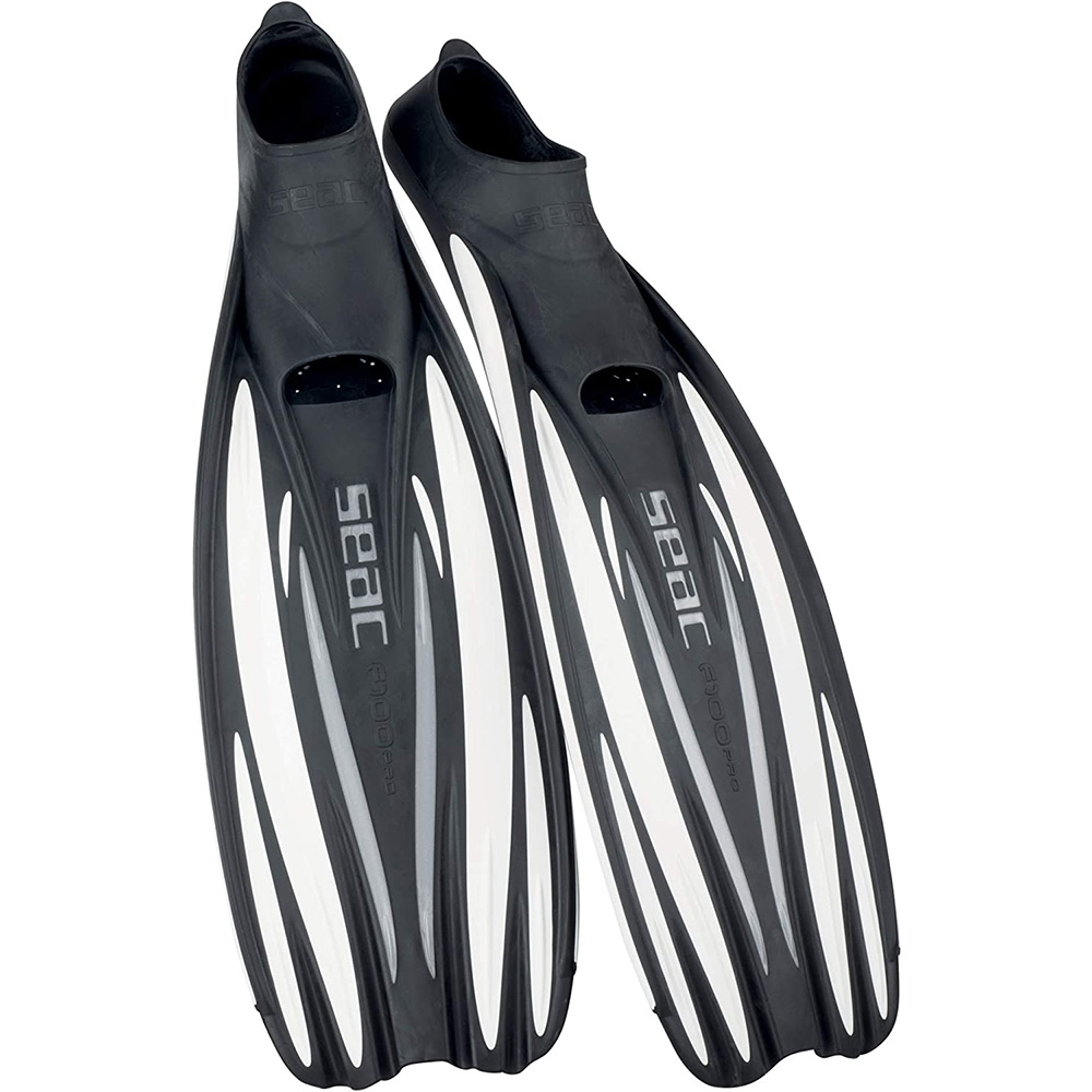 Seac F-100 Pro Full Foot Dive Fins White US11-11.5