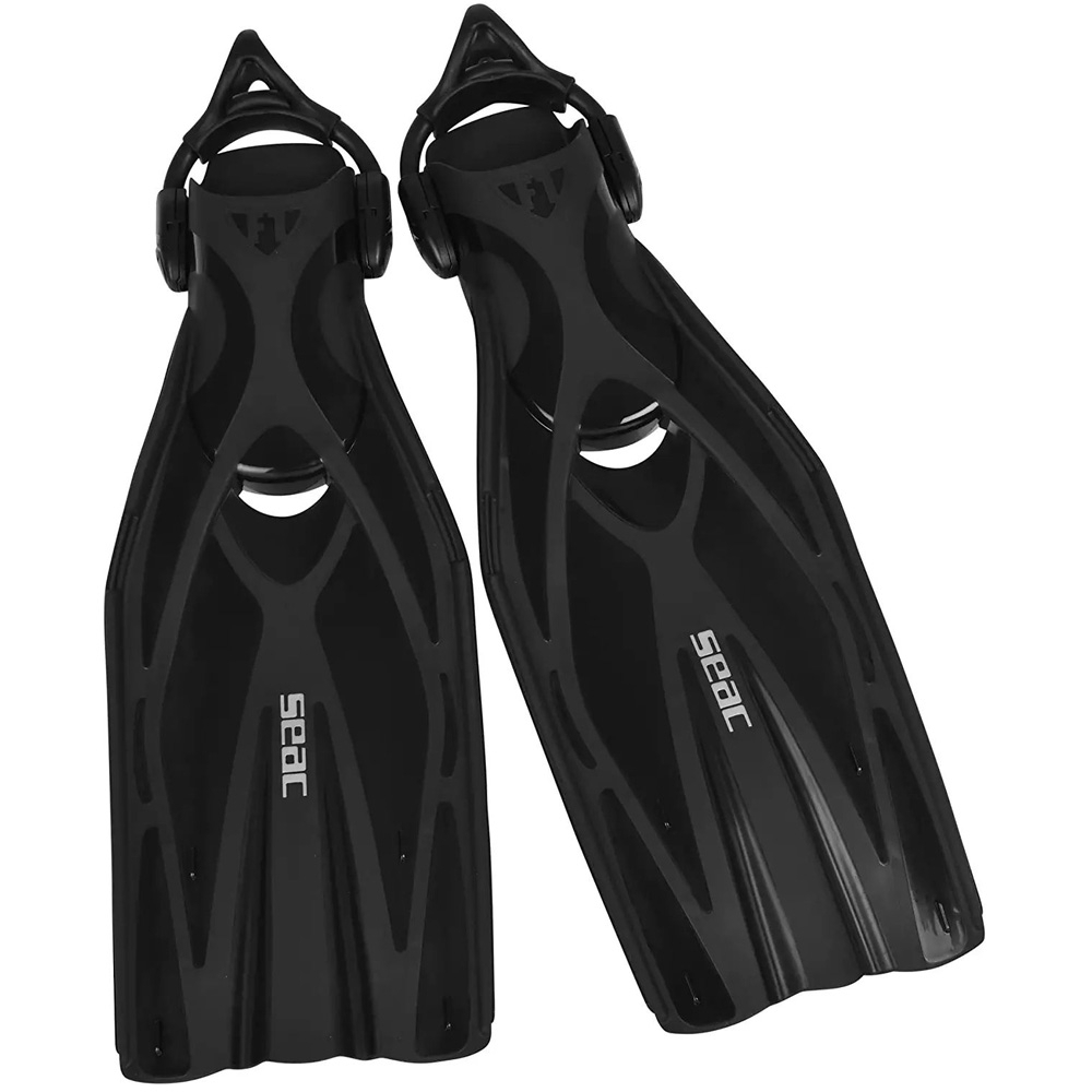 Seac F1 S Open Heel Dive Fins Black