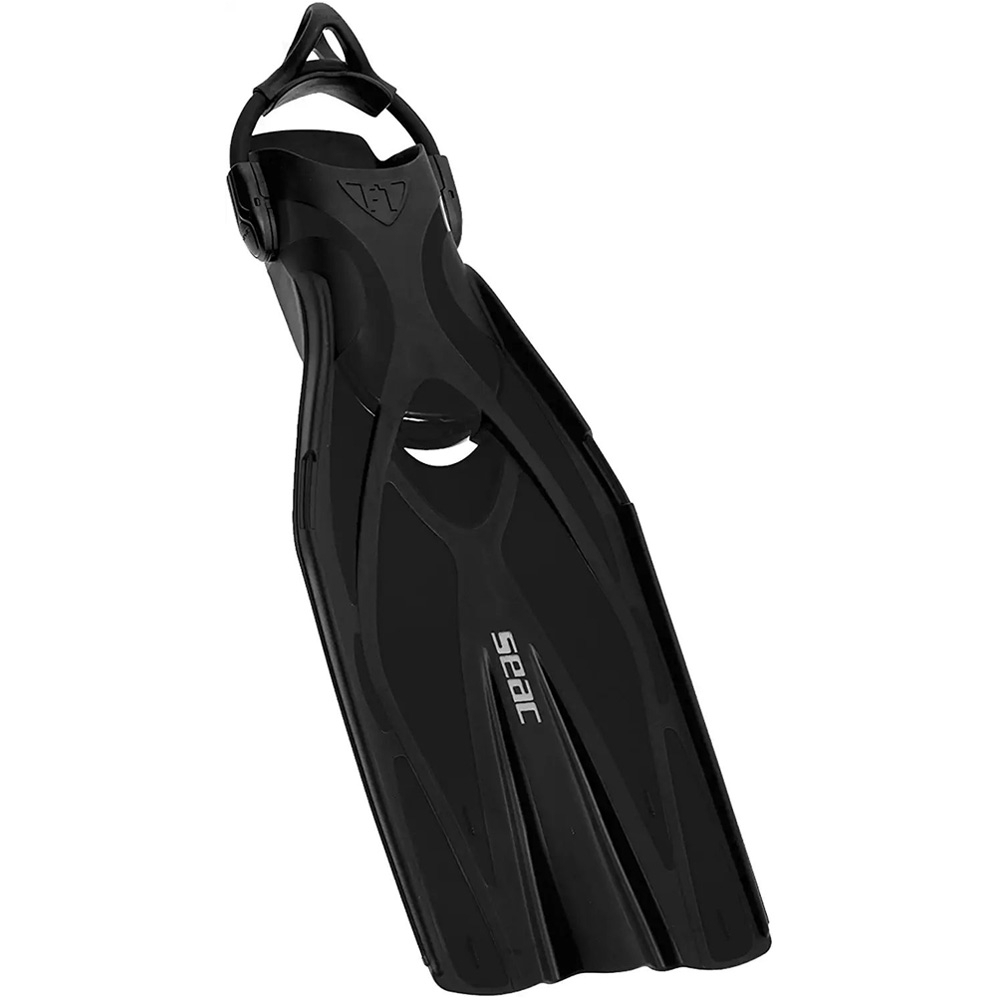 Seac F1 S Open Heel Dive Fins Black