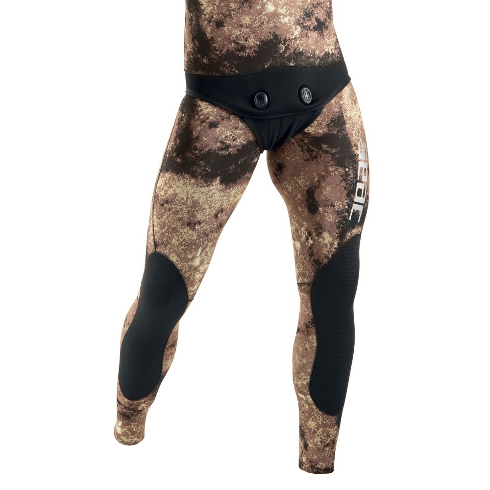 Seac Gannet Mens Spearfishing Wetsuit Pants 5mm Brown S