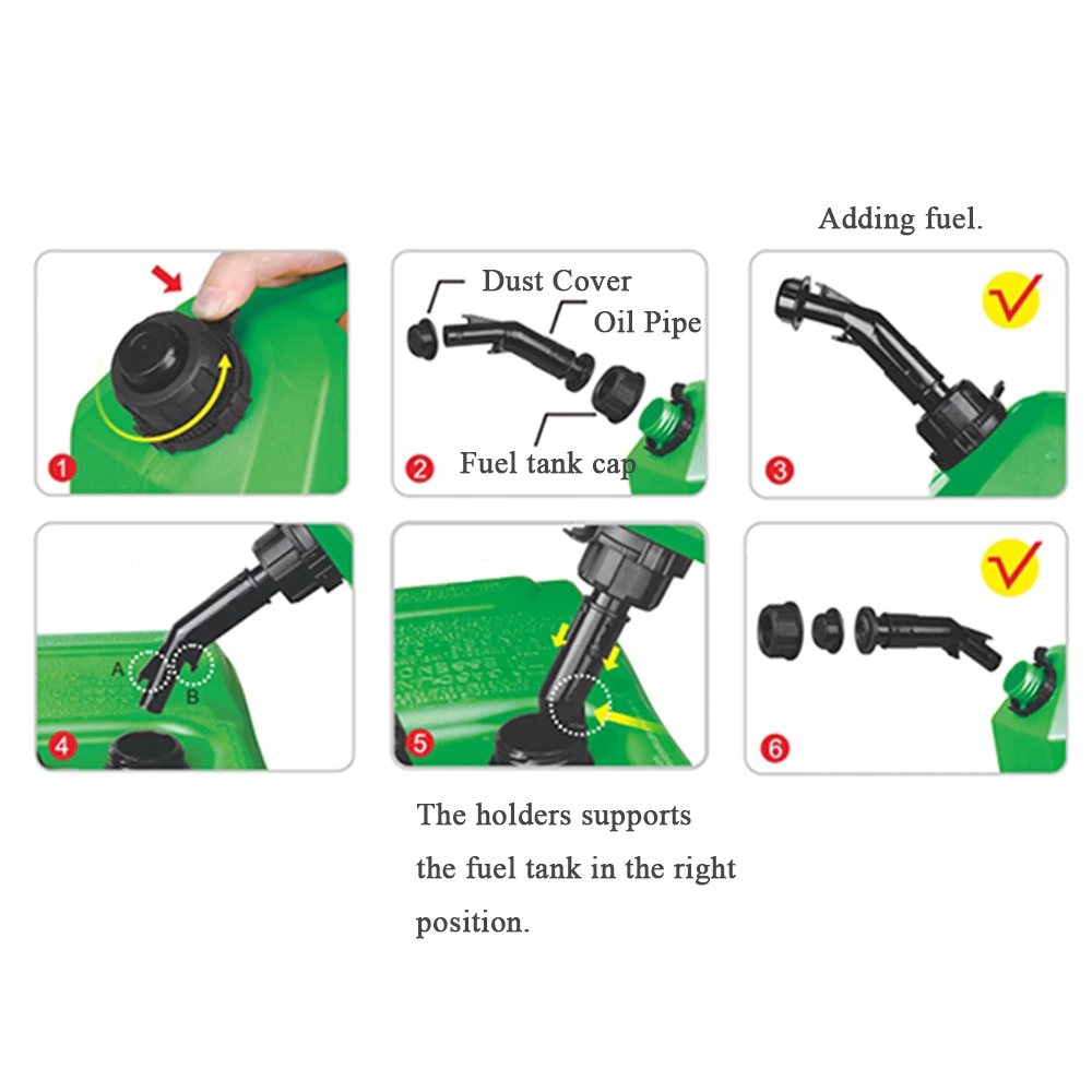 Seaflo Auto Shut-Off 2-Stroke Fuel Tank 5L Green