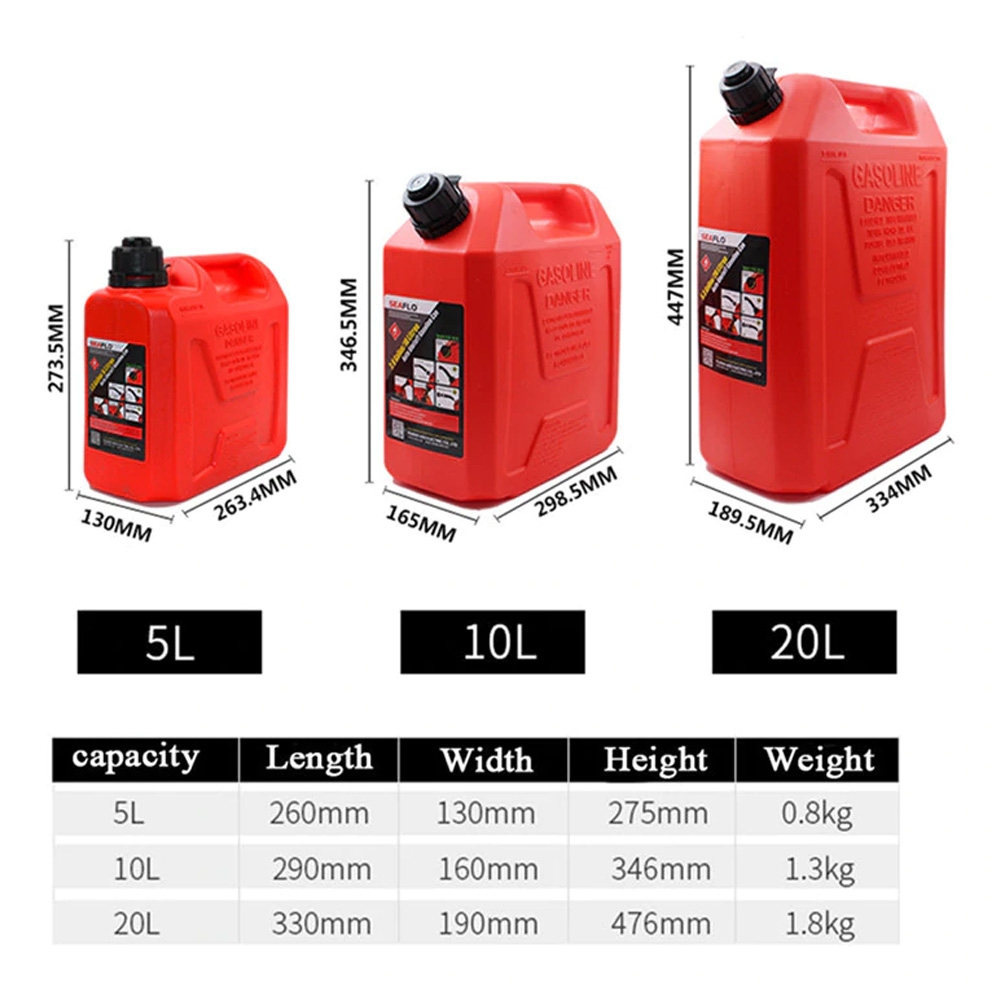 Seaflo Auto Shut-Off 2-Stroke Fuel Tank 10L Green