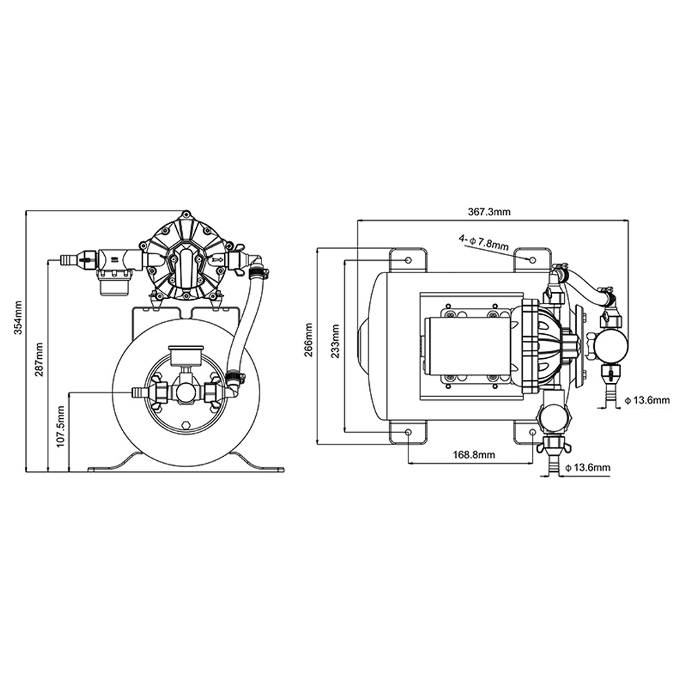 Seaflo Accumulator Pressure Boost System 8L