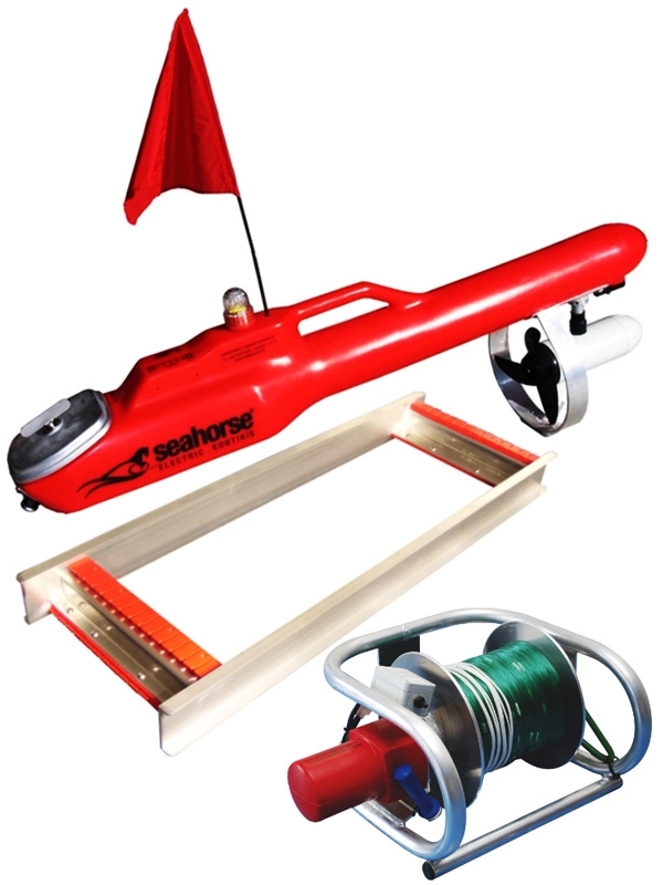 Seahorse STD 46 Electric Kontiki Full Pack with Electric Winch and Clip n Go Traceboard
