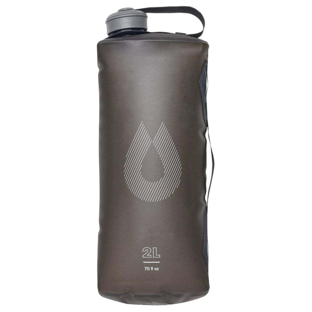 HydraPak Seeker Soft Collapsible Water Bottle 2L Grey