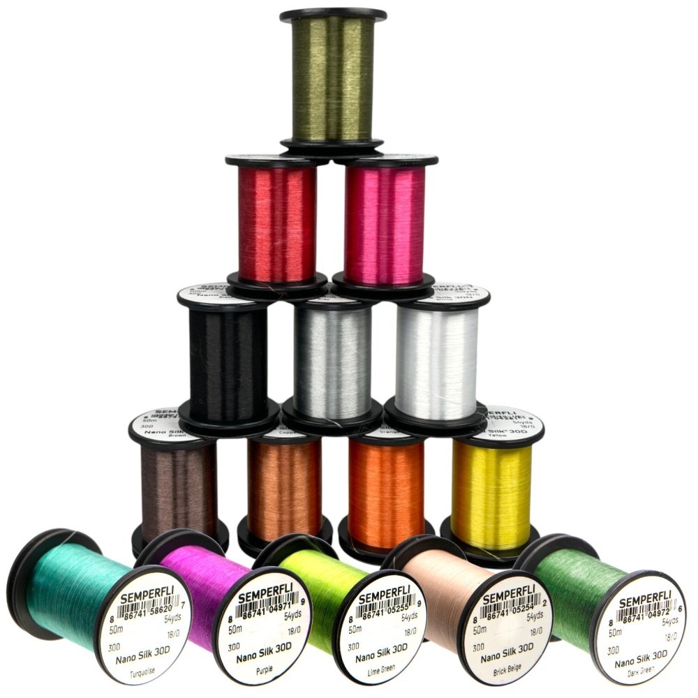Semperfli Nano Silk Fly Tying Thread 30D 18/0 50m