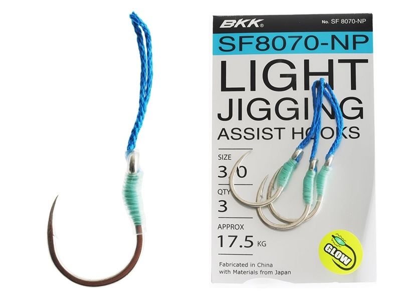 BKK SF8070-NP Light Jigging Assist Hook 3/0 Qty 3