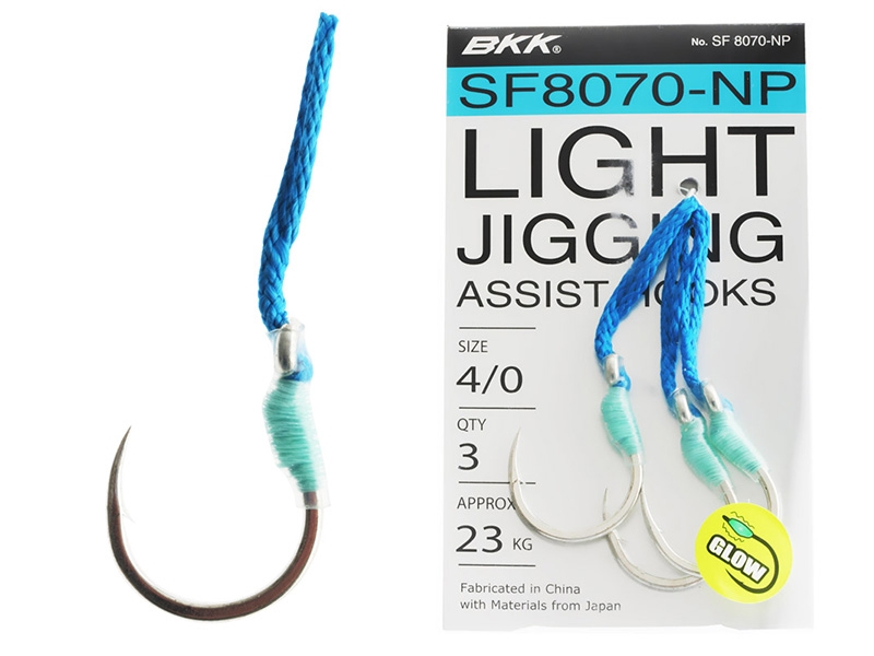 BKK SF8070-NP Light Jigging Assist Hook 4/0 Qty 3