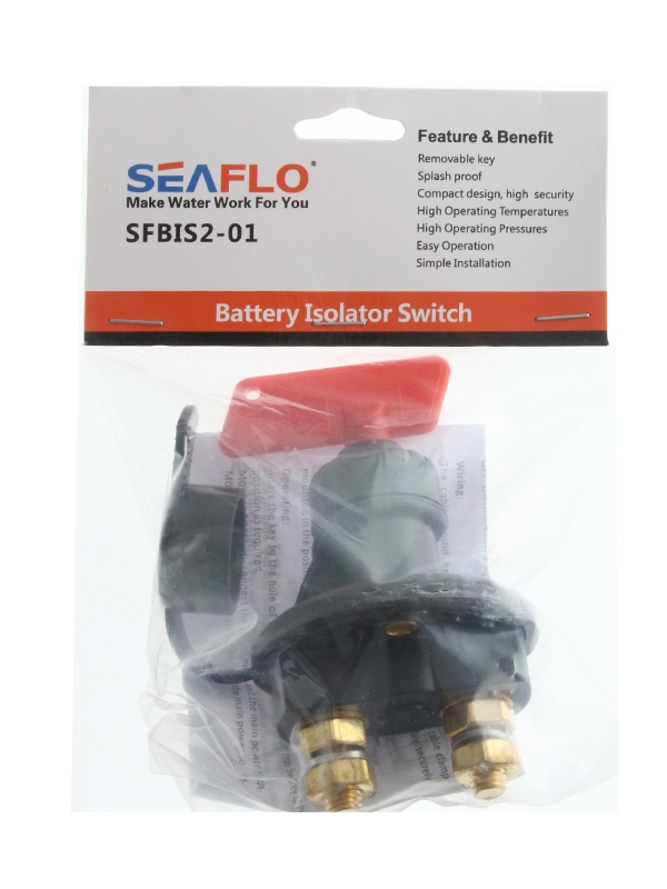 Seaflo Battery Isolation Switch with Cap 275A