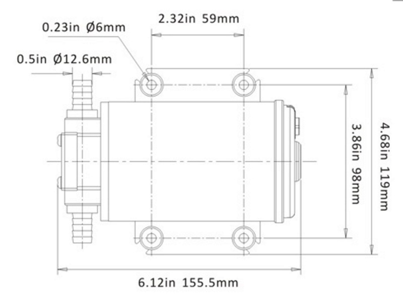 Seaflo Heavy Duty Diesel and Oil Gear Pump 12lpm