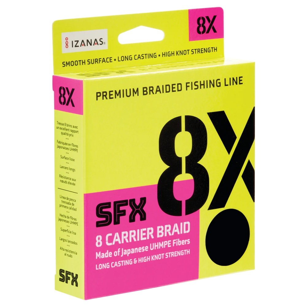 Sufix SFX 8X Braid Hot Yellow 150yd 30lb 0.285mm