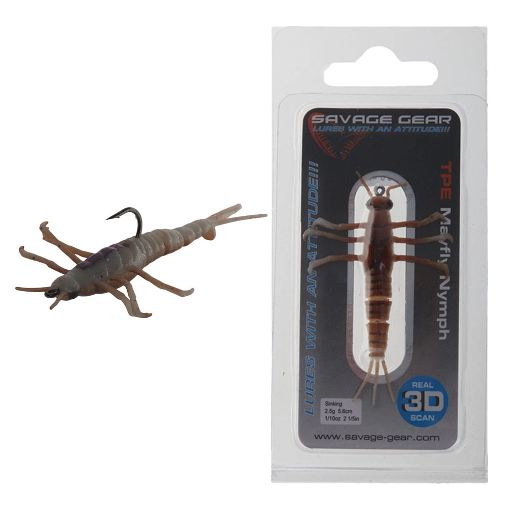 SavageGear LEURRE SOUPLE SAVAGE GEAR 3D PVC MAYFLY - 5CM - PAR 8 SavageGear LEURRE SOUPLE SAVAGE GEAR 3D PVC MAYFLY - 5CM - PAR 8