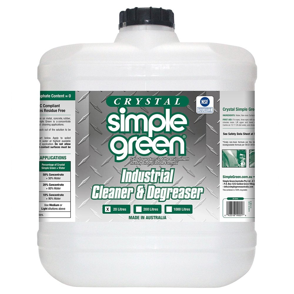 Simple Green Crystal Industrial Cleaner and Degreaser 20L