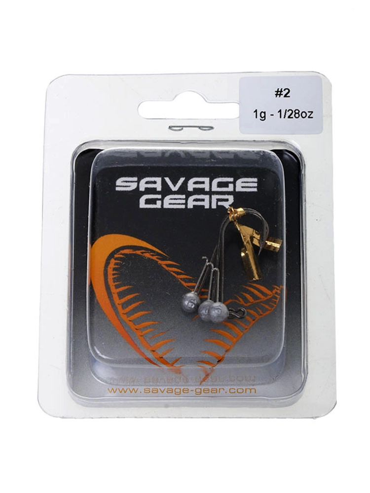 Savage Gear Ball Jig Heads No.2 1g Qty 3 Savage Gear Ball Jig Heads No.2 1g Qty 3