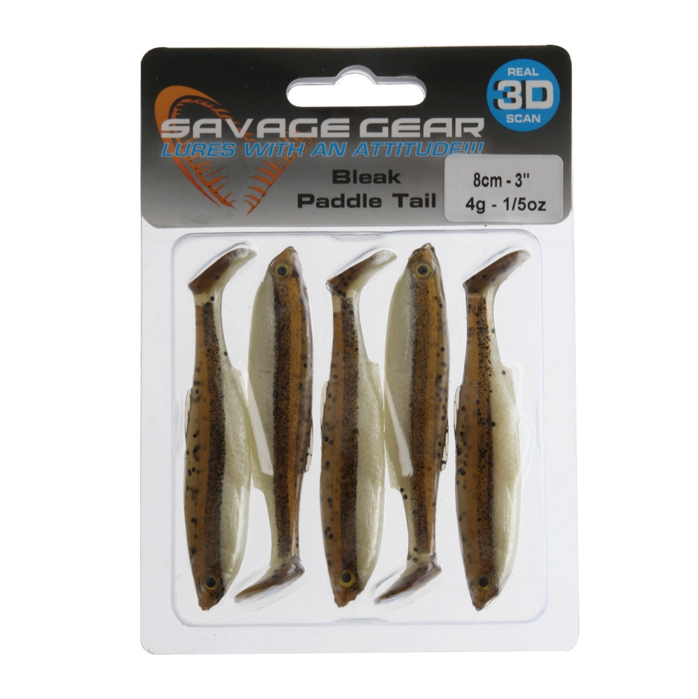 Savage Gear LB 3D Bleak Paddle Tail Softbait 8cm