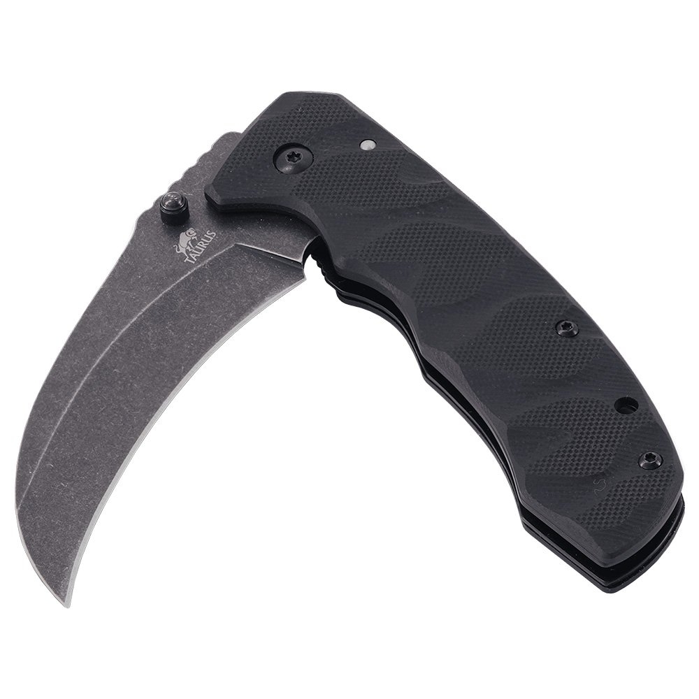 Taurus G10 Stainless Steel Pocket Knife Black Finish 8.1cm