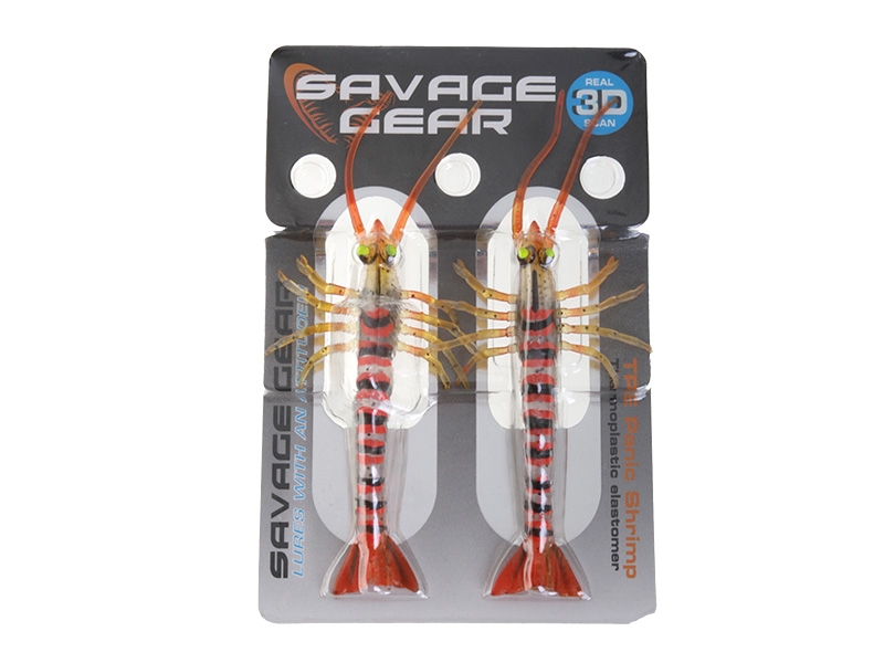 Savage Gear TPE Panic Shrimp Soft Bait Red
