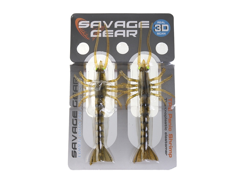 Savage Gear TPE Panic Shrimp Soft Bait Brown