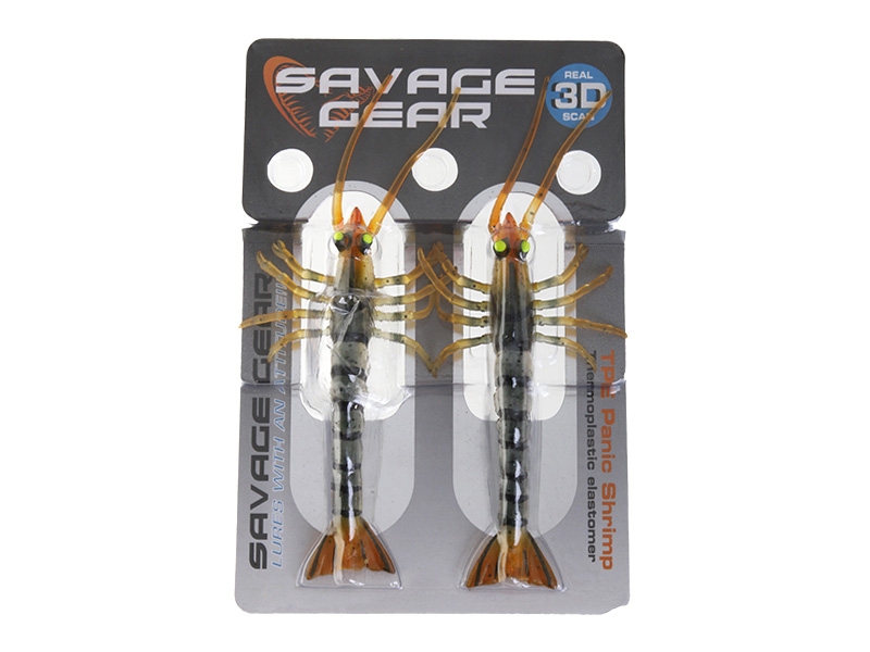 Savage Gear TPE Panic Shrimp Soft Bait Natural