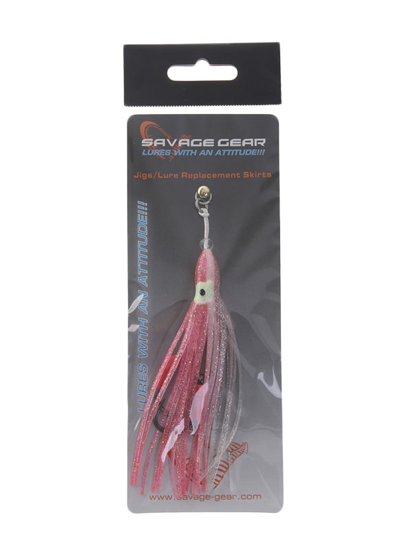 Savage Gear Hybrid Slow Jig Heavy-Duty Assist Rig 4/0 110mm Pink White