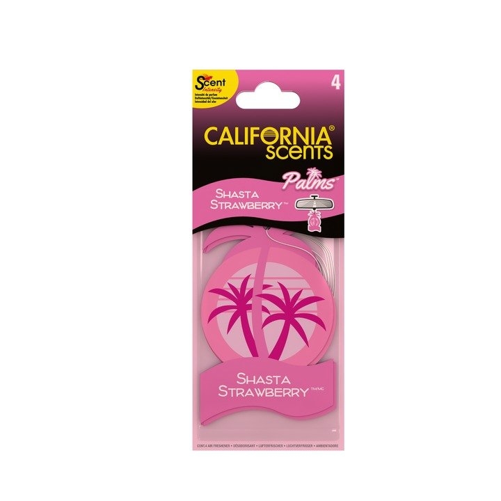 California Scents Palms Air Freshener Qty 4 Shasta Strawberry