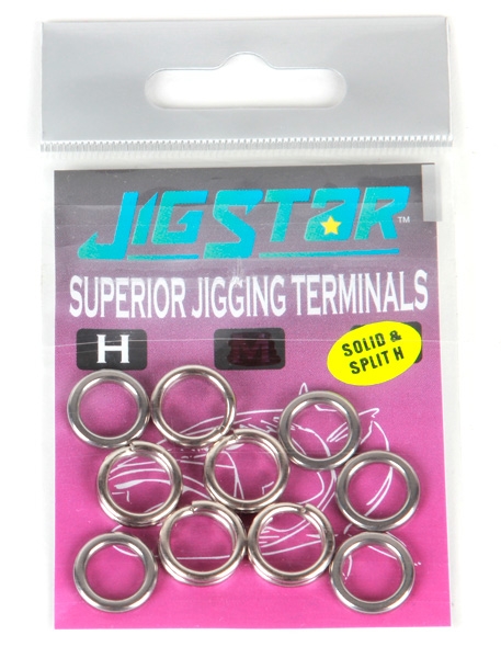 Jig Star Split and Solid Ring Heavy Qty 10