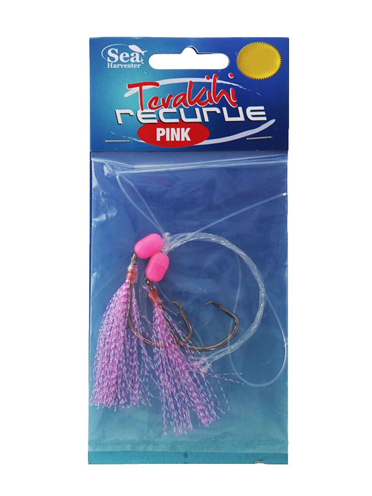 Sea Harvester Tarakihi Recurve Flasher Rig 4/0 Pink Sea Harvester Tarakihi Recurve Flasher Rig 4/0 Pink
