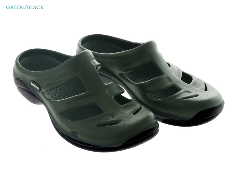 Shimano Evair Boat Sandals Green/Black US8