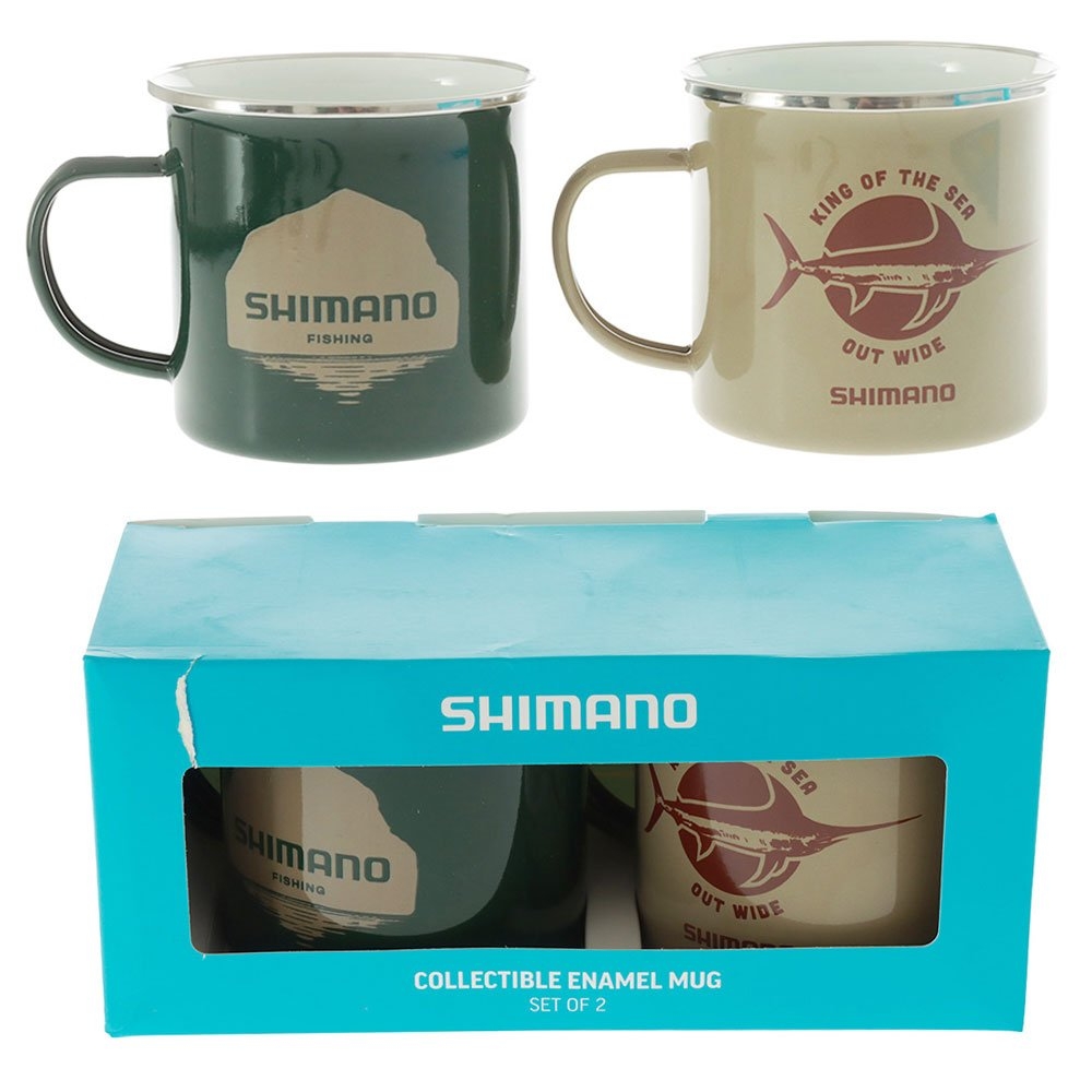 Shimano Enamel Mug Coastal 480ml 2-Pack