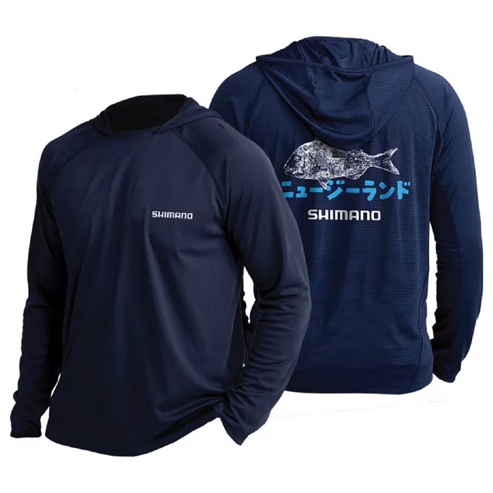 Shimano Gyotaku Hooded Technical Long Sleeve Shirt