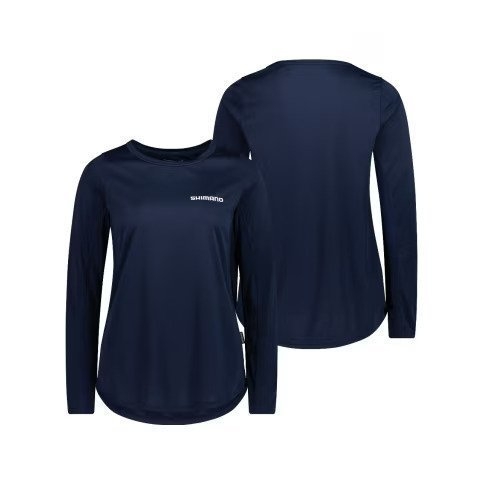 Shimano Ocean Blues Tech UPF50 Womens Long Sleeve Shirt